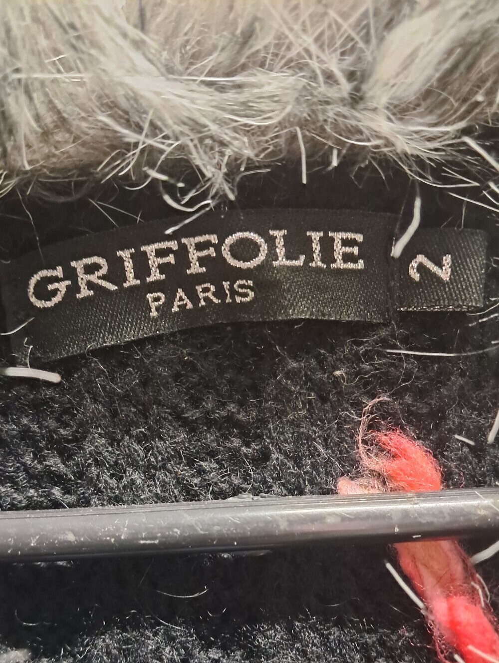 Griffolie Paris Mohair Blend Knit Embroidered Full Length Cardigan Size XS/S - Picture 6 of 8